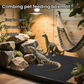 Reptile Carpet Bedding Cuttable Terrarium Substrate Liner Non-Slip Bearded Dragon Tank Mat for Snake Lizard Tortoise Leopard Gecko Tank Accessories