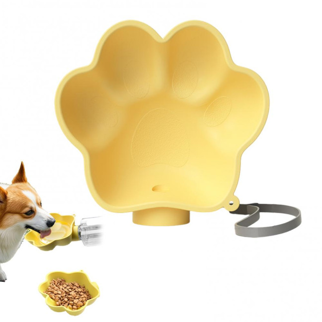 Dog Water Bowl Pet Paw Design Plastic Drinking Dispenser Attach to Water Bottles for Outdoor Travel Hiking Accessory Dog Water Bowl Pet Paw Design Plastic Drinking Dispenser Attach to Water Bottles for Outdoor Travel Hiking Accessory