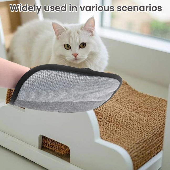 Electrostatic Pet Hair Removal Glove for Couch Bed Car Seat Reusable Hair Remover Mitt for Washing Deshedding Double Sided Grooming Glove for Cats Dogs Electrostatic Pet Hair Removal Glove for Couch Bed Car Seat Reusable Hair Remover Mitt for Washing Deshedding Double Sided Grooming Glove for Cats Dogs