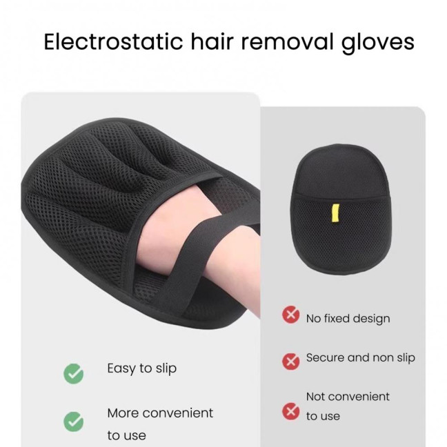 Electrostatic Pet Hair Removal Glove for Couch Bed Car Seat Reusable Hair Remover Mitt for Washing Deshedding Double Sided Grooming Glove for Cats Dogs Electrostatic Pet Hair Removal Glove for Couch Bed Car Seat Reusable Hair Remover Mitt for Washing Deshedding Double Sided Grooming Glove for Cats Dogs