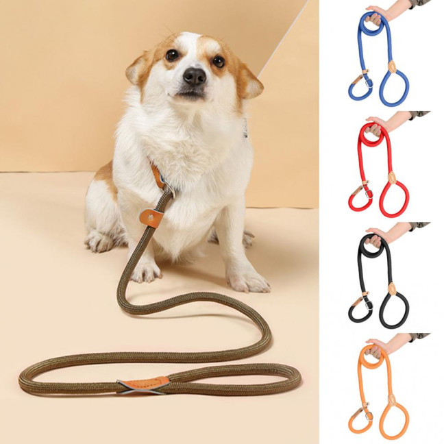 Slip Leads for Dogs Heavy Duty Nylon Rope Slip Leash for Large Medium Dogs No Pull Training Leash for Walking Control