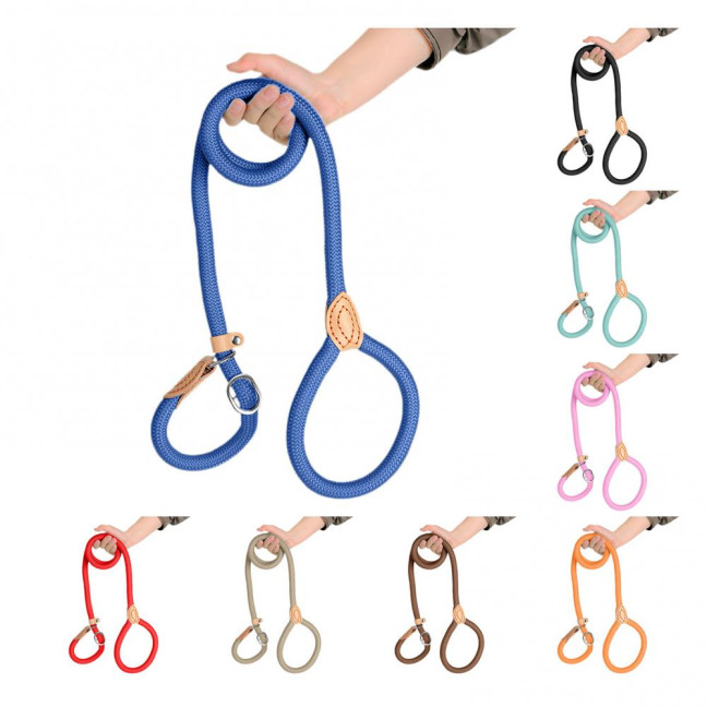 Slip Leads for Dogs Heavy Duty Nylon Rope Slip Leash for Large Medium Dogs No Pull Training Leash for Walking Control