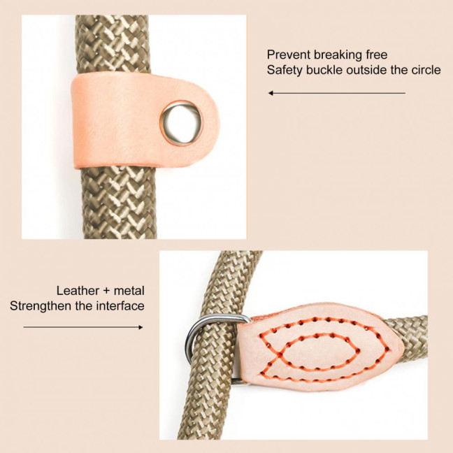 Slip Leads for Dogs Heavy Duty Nylon Rope Slip Leash for Large Medium Dogs No Pull Training Leash for Walking Control