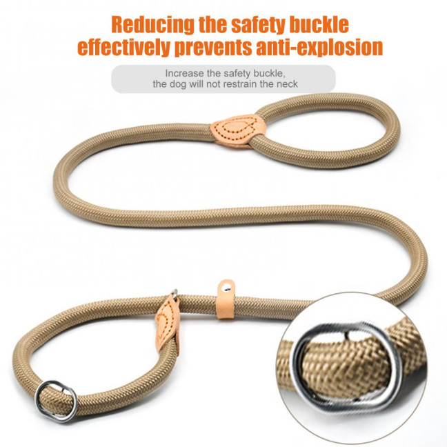 Slip Leads for Dogs Heavy Duty Nylon Rope Slip Leash for Large Medium Dogs No Pull Training Leash for Walking Control