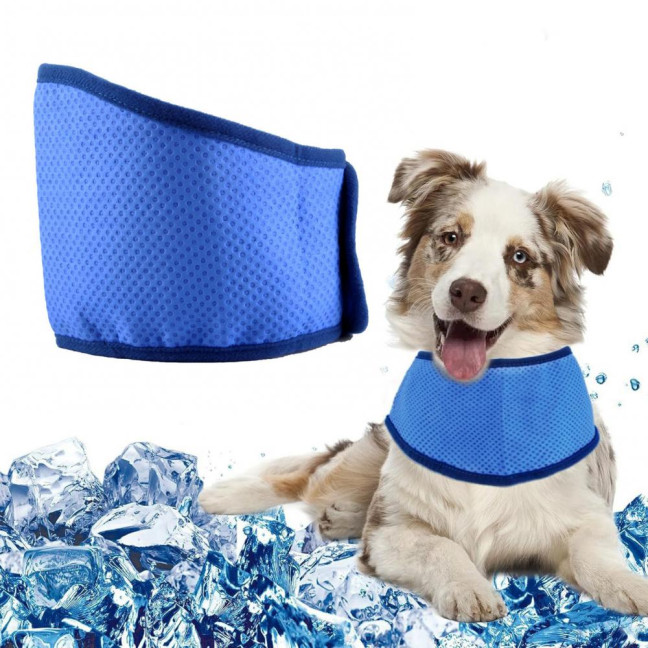 Dog Cooling Collar Summer Breathable Pet Cooling Bandana Adjustable Instant Cooling Ice Scarf Anti-Sunstroke Dog Neckerchief for Small Large Dogs Dog Cooling Collar Summer Breathable Pet Cooling Bandana Adjustable Instant Cooling Ice Scarf Anti-Sunstroke Dog Neckerchief for Small Large Dogs
