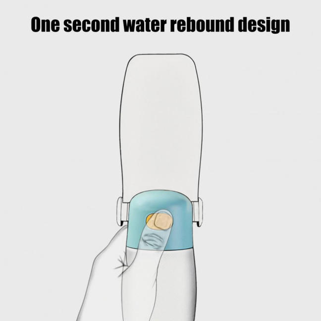 Portable Dog Water Bottle Leak Proof Foldable Pet Water Dispenser with Bowl Outdoor Travel Drink Cup for Hiking Walking