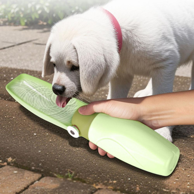 Portable Dog Water Bottle Leak Proof Foldable Pet Water Dispenser with Bowl Outdoor Travel Drink Cup for Hiking Walking