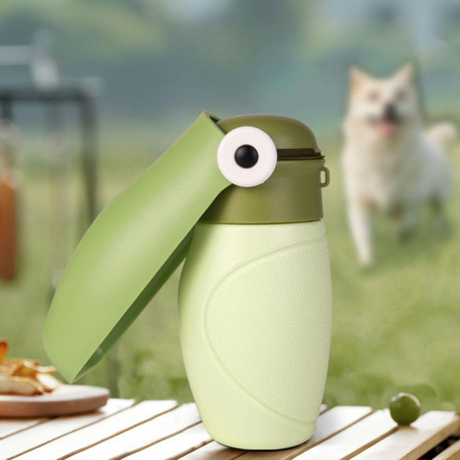Portable Dog Water Bottle Leak Proof Foldable Pet Water Dispenser with Bowl Outdoor Travel Drink Cup for Hiking Walking