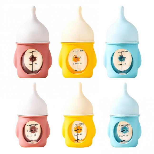 20/80ml Kitten Milk Bottle Pet Feeder Bottle Anti-Choking Dog Cat Milk Feeding Bottle for Nursing Newborn Kittens Puppies Small Animals