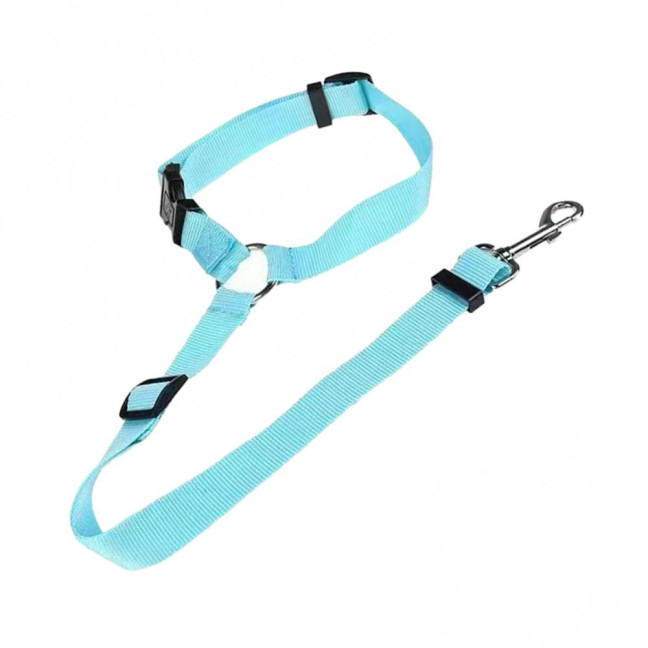 Removable Dog Car Seat Belt Adjustable Dog Seatbelt Harness Pet Car Restraint System Secures to Vehicle Headrest for Small Medium Large Dogs 