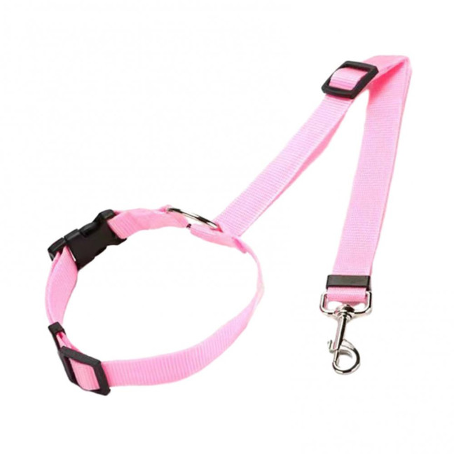 Removable Dog Car Seat Belt Adjustable Dog Seatbelt Harness Pet Car Restraint System Secures to Vehicle Headrest for Small Medium Large Dogs 