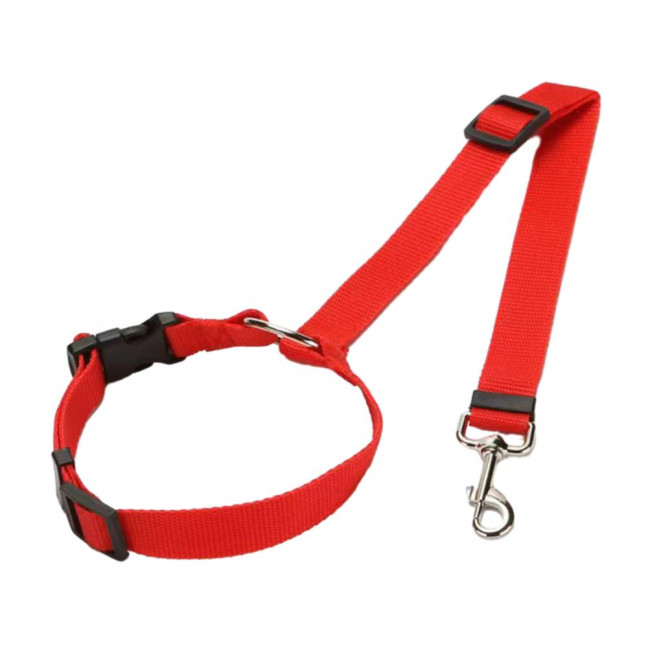 Removable Dog Car Seat Belt Adjustable Dog Seatbelt Harness Pet Car Restraint System Secures to Vehicle Headrest for Small Medium Large Dogs 