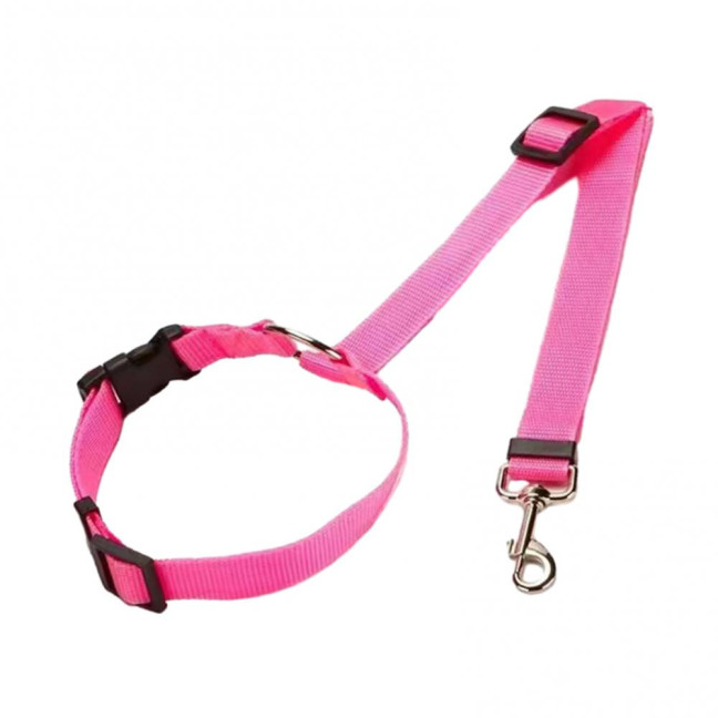 Removable Dog Car Seat Belt Adjustable Dog Seatbelt Harness Pet Car Restraint System Secures to Vehicle Headrest for Small Medium Large Dogs 