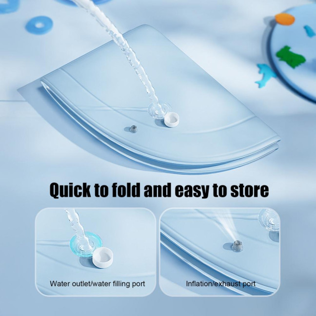 Pet Water Bed Water-Filled Cat Cooling Pad Sensory Pet Cooling Bed with Floating Fish Interactive Play Mat for Summer Indoor Dogs Cats