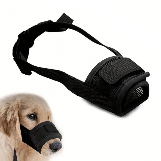 Large Dog Muzzle Breathable Soft Mesh Mouth Guard Adjustable No Bark Muzzles to Prevent Biting Comfortable Dog Mouth Cover Large Dog Muzzle Breathable Soft Mesh Mouth Guard Adjustable No Bark Muzzles to Prevent Biting Comfortable Dog Mouth Cover