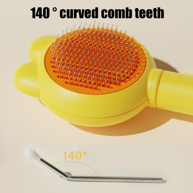 Self Cleaning Slicker Brush Pet Grooming Shedding Brush Gentle Pet Undercoat Hair Remover Comb for Long And Short Cats Dogs 