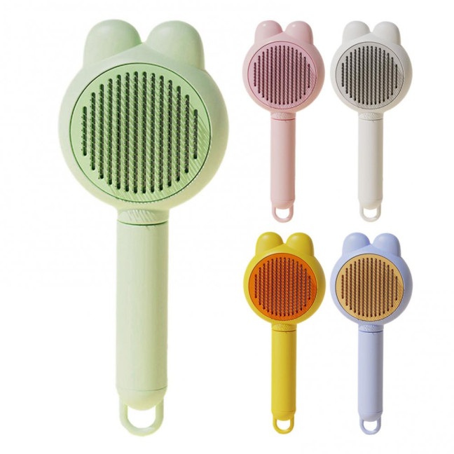 Self Cleaning Slicker Brush Pet Grooming Shedding Brush Gentle Pet Undercoat Hair Remover Comb for Long And Short Cats Dogs 