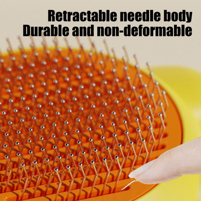 Self Cleaning Slicker Brush Pet Grooming Shedding Brush Gentle Pet Undercoat Hair Remover Comb for Long And Short Cats Dogs 