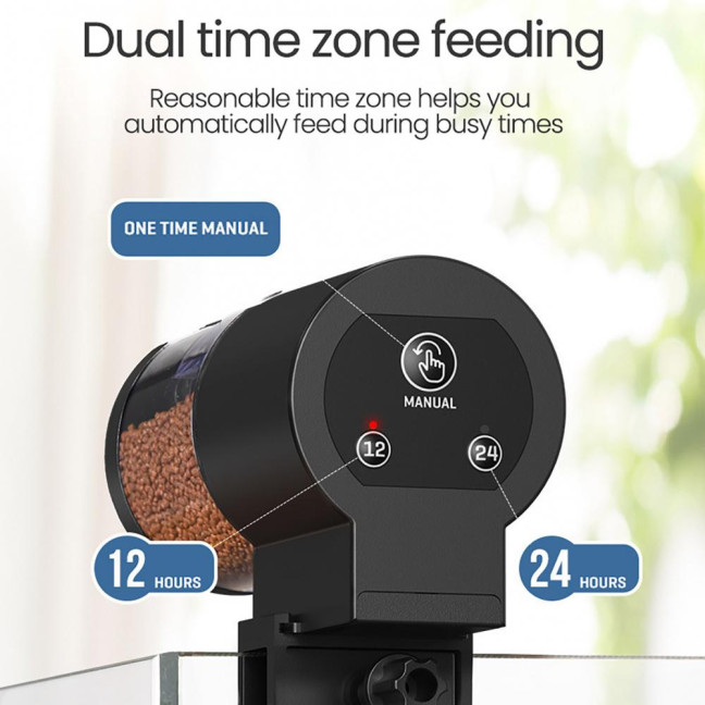 Automatic Fish Feeder for Aquarium Auto Fish Food Dispenser with Timer for Small Tank Betta Turtle Battery Operated Feeding Device for Flakes Pellet Automatic Fish Feeder for Aquarium Auto Fish Food Dispenser with Timer for Small Tank Betta Turtle Battery Operated Feeding Device for Flakes Pellet