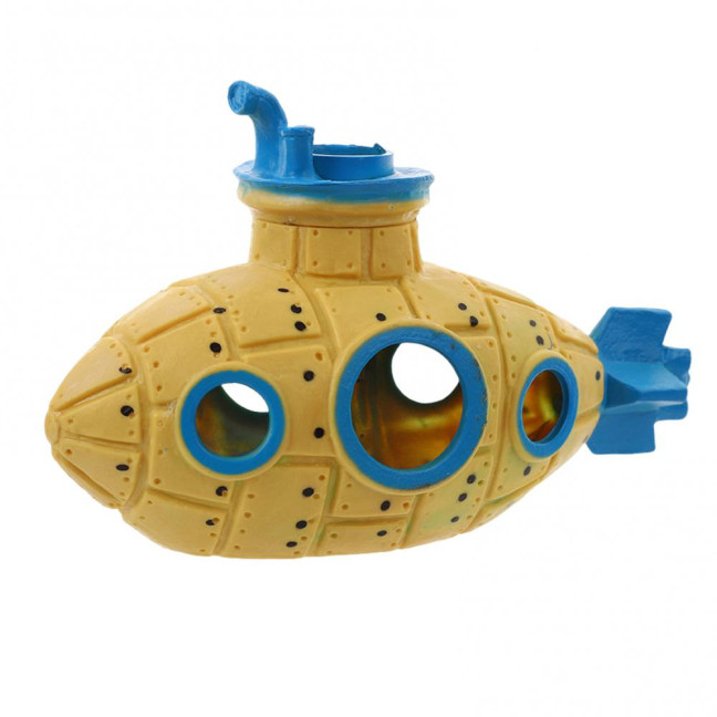 Hollow Submarine Fish Tank Decoration Aquarium Shrimp Hideout Small Fish Breeding Cave Shelter for Shrimp Betta Lizards