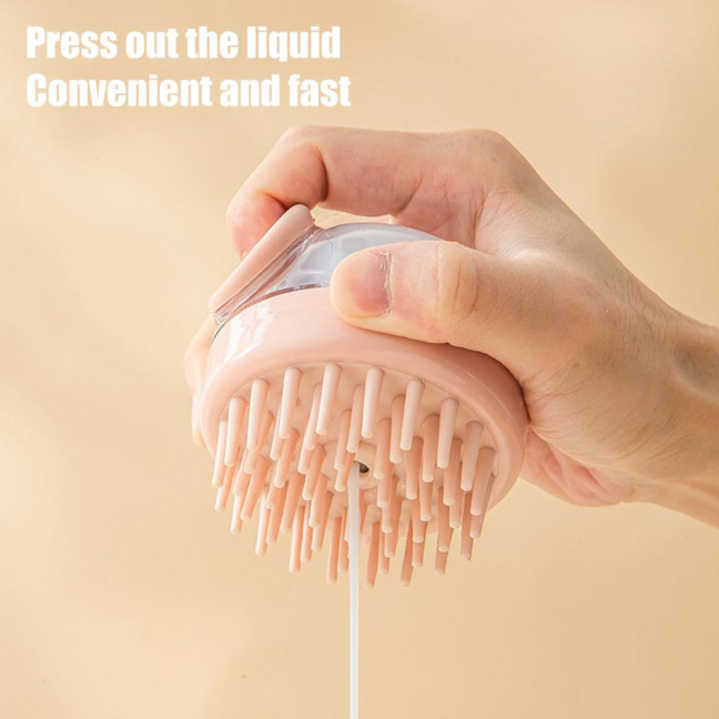 1/3Pcs Pet Bath Brush with Shampoo Dispenser Ergonomic Massage Actions All-in-one Deep Cleaning Shower Brush