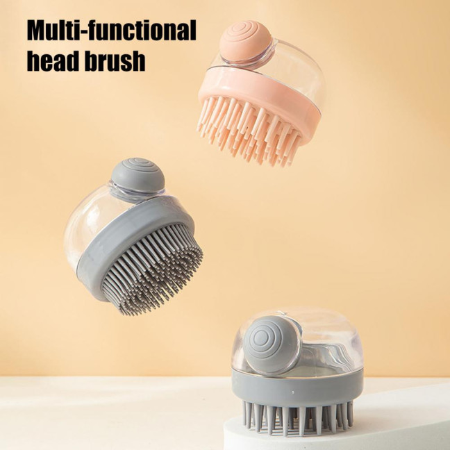 1/3Pcs Pet Bath Brush with Shampoo Dispenser Ergonomic Massage Actions All-in-one Deep Cleaning Shower Brush