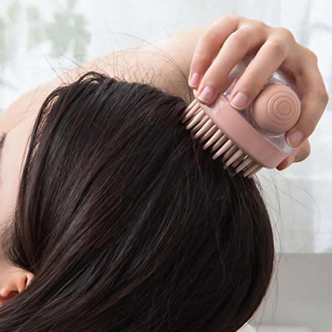 1/3Pcs Pet Bath Brush with Shampoo Dispenser Ergonomic Massage Actions All-in-one Deep Cleaning Shower Brush