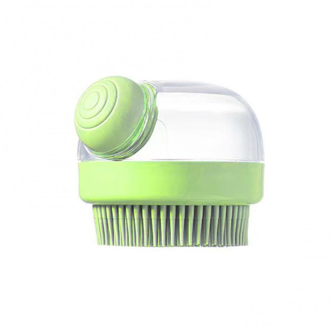 1/3Pcs Pet Bath Brush with Shampoo Dispenser Ergonomic Massage Actions All-in-one Deep Cleaning Shower Brush