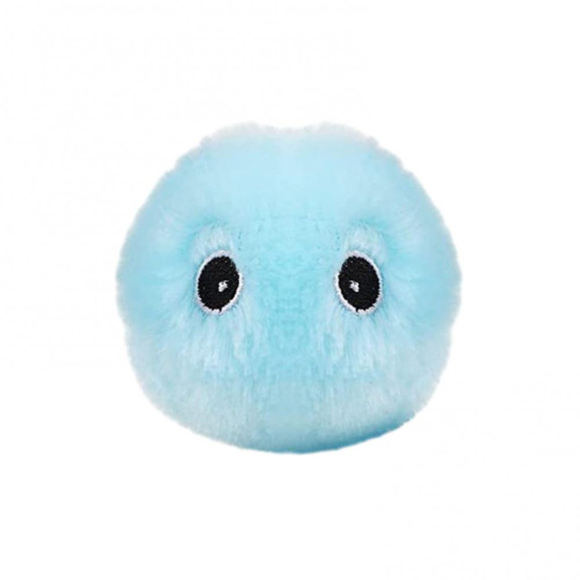 Chirping Ball Cat Toy Fluffy Plush Balls with Sound Interactive Pom Pom Balls Kitten Kicker Toy with Catnip for Indoor Cats