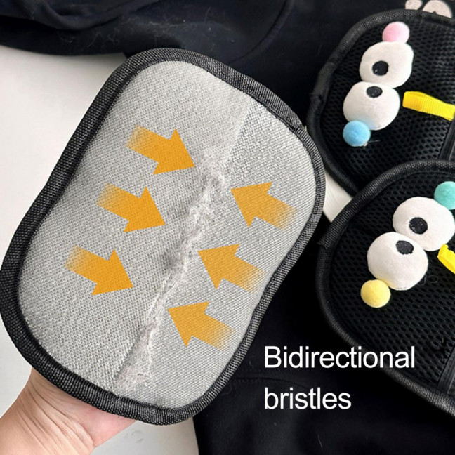 Pet Hair Remover Gloves Electrostatic Pet Hair Removal Gloves for Couch Carpet Car Seat Cartoon Design Reusable Grooming Glove for Cats Dogs