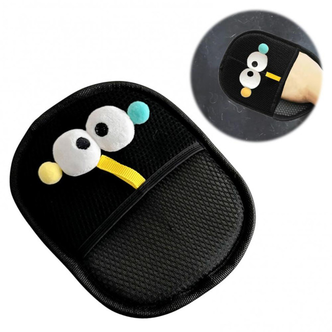 Pet Hair Remover Gloves Electrostatic Pet Hair Removal Gloves for Couch Carpet Car Seat Cartoon Design Reusable Grooming Glove for Cats Dogs