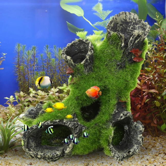 Simulation Tree Trunk Aquarium Decoration Moss Fish Shrimp Hideout Resin Cave House Shelter Aquarium Landscaping Fish Tank Accessories Simulation Tree Trunk Aquarium Decoration Moss Fish Shrimp Hideout Resin Cave House Shelter Aquarium Landscaping Fish Tank Accessories