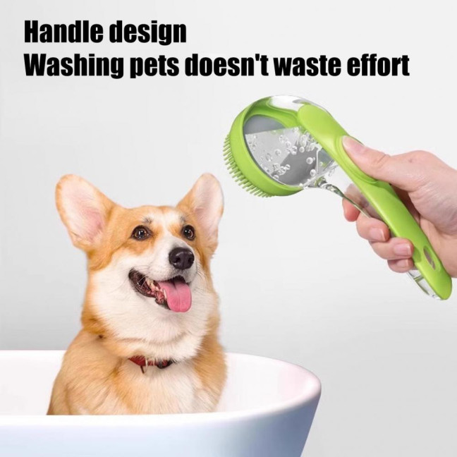 Dog Bath Brush 2-in-1 Dog Wash Scrubber with Soap And Shampoo Dispenser Pet Grooming Massage Brush for Long Short Haired Dogs Cats Dog Bath Brush 2-in-1 Dog Wash Scrubber with Soap And Shampoo Dispenser Pet Grooming Massage Brush for Long Short Haired Dogs Cats