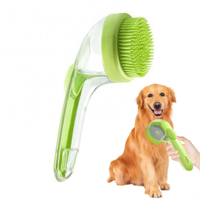 Dog Bath Brush 2-in-1 Dog Wash Scrubber with Soap And Shampoo Dispenser Pet Grooming Massage Brush for Long Short Haired Dogs Cats Dog Bath Brush 2-in-1 Dog Wash Scrubber with Soap And Shampoo Dispenser Pet Grooming Massage Brush for Long Short Haired Dogs Cats