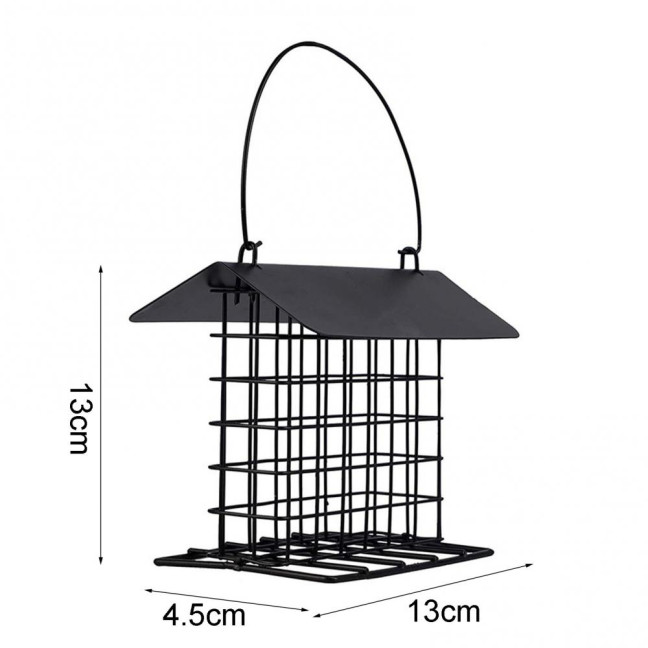 Suet Feeder for Outside Hanging Metal Suet Cake Holder Weatherproof Single Suet Cage Birds Feeder for Wild Birds Woodpecker