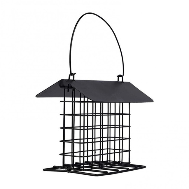 Suet Feeder for Outside Hanging Metal Suet Cake Holder Weatherproof Single Suet Cage Birds Feeder for Wild Birds Woodpecker