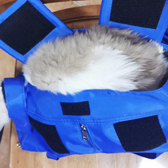 Cat Pouch Carrier Backpack Adjustable Pet Travel Sling Bag with Storage Pocket for Grooming Vet Visits Medication Administration Dental Care Nail Trimming