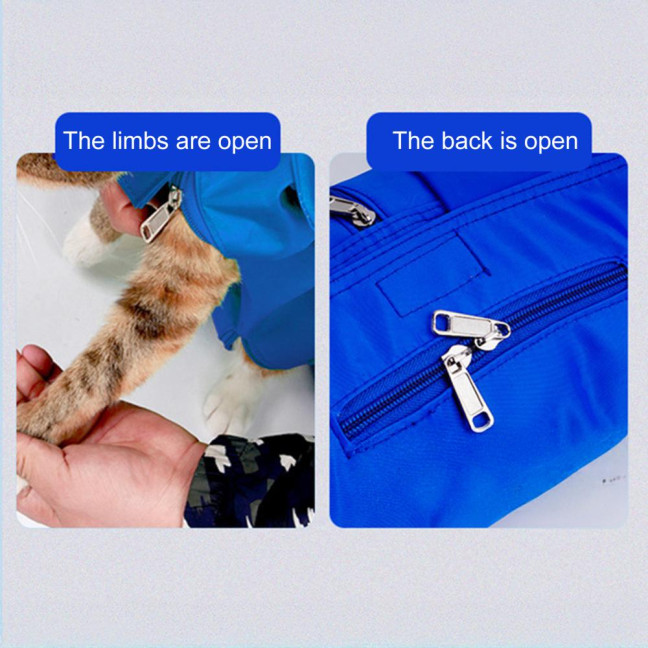 Cat Pouch Carrier Backpack Adjustable Pet Travel Sling Bag with Storage Pocket for Grooming Vet Visits Medication Administration Dental Care Nail Trimming