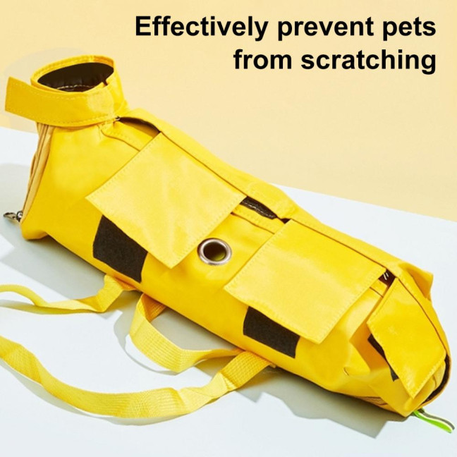 Cat Pouch Carrier Backpack Adjustable Pet Travel Sling Bag with Storage Pocket for Grooming Vet Visits Medication Administration Dental Care Nail Trimming