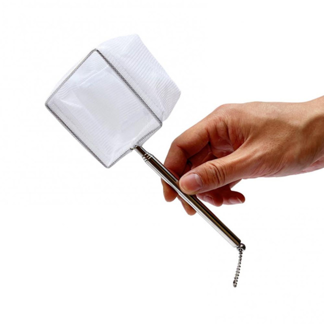 Aquarium Fish Net with Extendable Handle Telescopic Mesh Net for Fish And Shrimp Catching Debris Cleaning Tool for Fish Tank Pond Creek