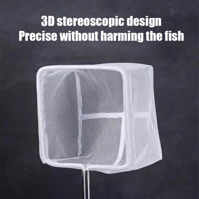 Aquarium Fish Net with Extendable Handle Telescopic Mesh Net for Fish And Shrimp Catching Debris Cleaning Tool for Fish Tank Pond Creek