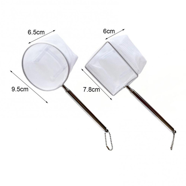 Aquarium Fish Net with Extendable Handle Telescopic Mesh Net for Fish And Shrimp Catching Debris Cleaning Tool for Fish Tank Pond Creek