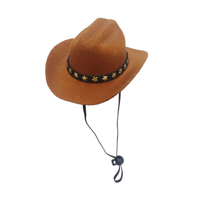 Pet Cowboy Hat Adjustable Dog Cosplay Cap Halloween Christmas Costume Accessory for Dogs Cats Dress Up Party Decoration