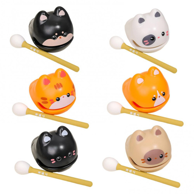 Cartoon Animal Wooden Fish Toy with Mallet Kids Adults Stress Relief Meditation Temple Block Calming Zen Drum Percussion Instrument Toy Cartoon Animal Wooden Fish Toy with Mallet Kids Adults Stress Relief Meditation Temple Block Calming Zen Drum Percussion Instrument Toy