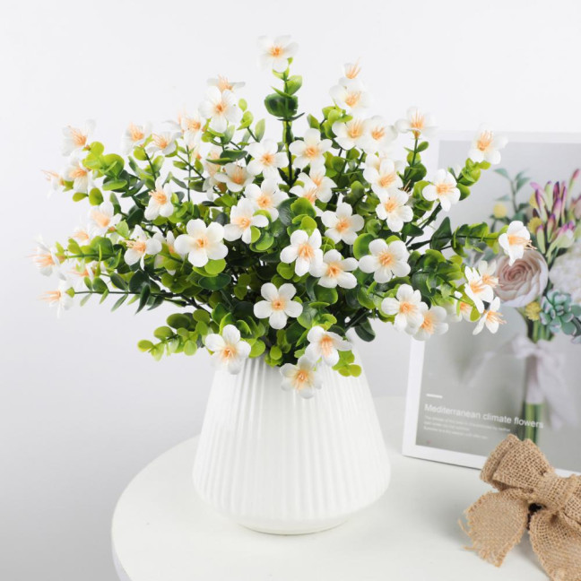 Artificial Flowers Bunch UV Resistant Artificial Plants Outdoor Faux Flowers Greenery Shrubs for Indoor Vase Outside Window Box Garden Patio Decor Artificial Flowers Bunch UV Resistant Artificial Plants Outdoor Faux Flowers Greenery Shrubs for Indoor Vase Outside Window Box Garden Patio Decor