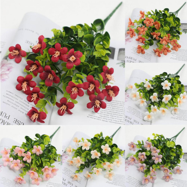 Artificial Flowers Bunch UV Resistant Artificial Plants Outdoor Faux Flowers Greenery Shrubs for Indoor Vase Outside Window Box Garden Patio Decor Artificial Flowers Bunch UV Resistant Artificial Plants Outdoor Faux Flowers Greenery Shrubs for Indoor Vase Outside Window Box Garden Patio Decor