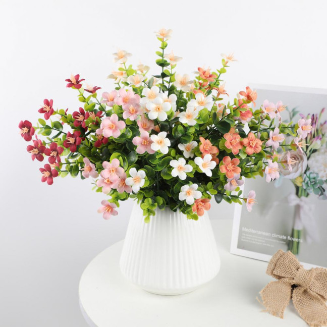 Artificial Flowers Bunch UV Resistant Artificial Plants Outdoor Faux Flowers Greenery Shrubs for Indoor Vase Outside Window Box Garden Patio Decor Artificial Flowers Bunch UV Resistant Artificial Plants Outdoor Faux Flowers Greenery Shrubs for Indoor Vase Outside Window Box Garden Patio Decor