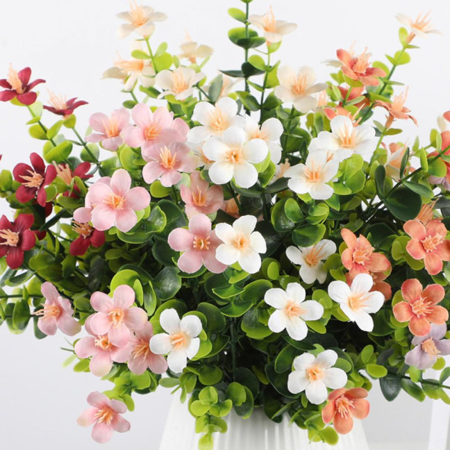 Artificial Flowers Bunch UV Resistant Artificial Plants Outdoor Faux Flowers Greenery Shrubs for Indoor Vase Outside Window Box Garden Patio Decor Artificial Flowers Bunch UV Resistant Artificial Plants Outdoor Faux Flowers Greenery Shrubs for Indoor Vase Outside Window Box Garden Patio Decor