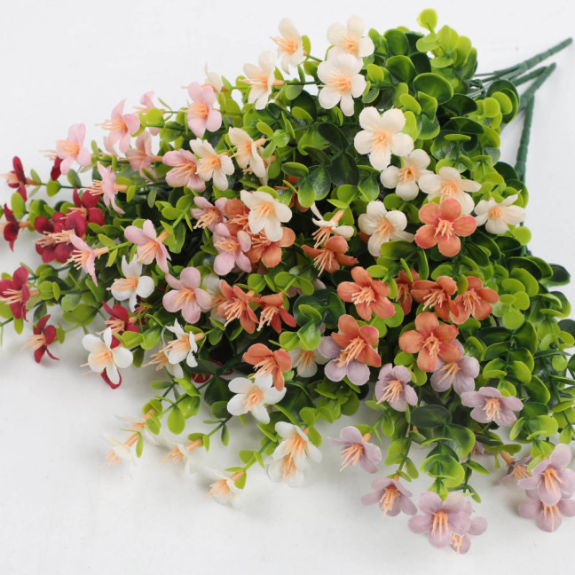 Artificial Flowers Bunch UV Resistant Artificial Plants Outdoor Faux Flowers Greenery Shrubs for Indoor Vase Outside Window Box Garden Patio Decor Artificial Flowers Bunch UV Resistant Artificial Plants Outdoor Faux Flowers Greenery Shrubs for Indoor Vase Outside Window Box Garden Patio Decor