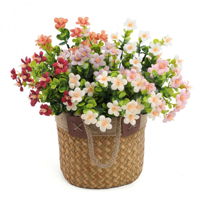 Artificial Flowers Bunch UV Resistant Artificial Plants Outdoor Faux Flowers Greenery Shrubs for Indoor Vase Outside Window Box Garden Patio Decor Artificial Flowers Bunch UV Resistant Artificial Plants Outdoor Faux Flowers Greenery Shrubs for Indoor Vase Outside Window Box Garden Patio Decor